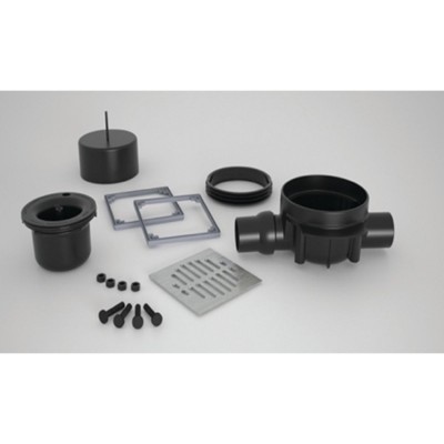 Bonde de douche pour receveur à carreler POLYPANN’EAU à sortie horizontale de BASIC SEGMENT