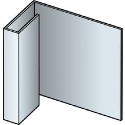 Profil de finition CEDRAL AL aluminium C15 3m ETERNIT CEDRAL