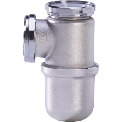 Siphon lavabo 33x42 laiton chromé mat NICOLL