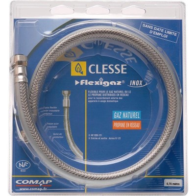 Flexigaz inox de réseau gaz naturel 2,00m CLESSE