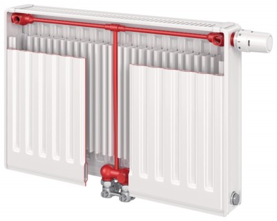 Radiateur eau chaude T6 plan 22 hauteur 600mm longueur 1200mm 2003W FINIMETAL