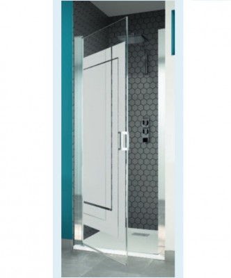 Paroi Smart 2 Solo 87/91 blanc transparent blanc 200 cm