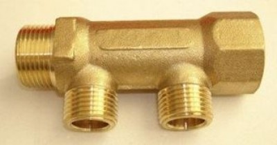 Collecteur chauffant D27 2 départs M diamètre 15x21 GRIPP