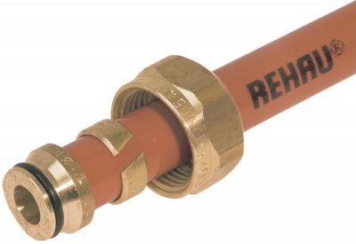 Raccord pour tube dimensions 20x1,9 à visser REHAU