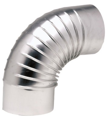 Coude aluminium EQ 90° diamètre 97mm TEN