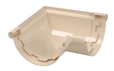Angle à coller 90° sable pour gouttière 25 à coller RACCORDS & PLASTIQUES NICOLL