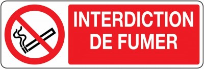 Panneau interdiction de fumer SOFOP TALIAPLAST
