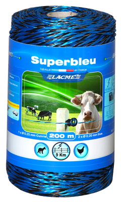 Bobine de fil bleue 400m LACME