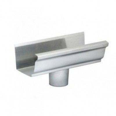 Bout à naissance centrale développé 333 mm diamètre 100 mm zinc naturel RHEINZINK