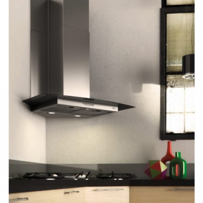 Hotte d'angle ODALIA verre noir FRANKE