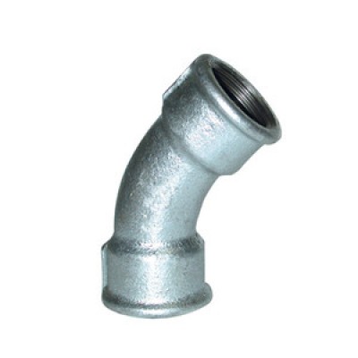 Coude femelle/femelle 45Â° galvanisé 12x17 CODITAL