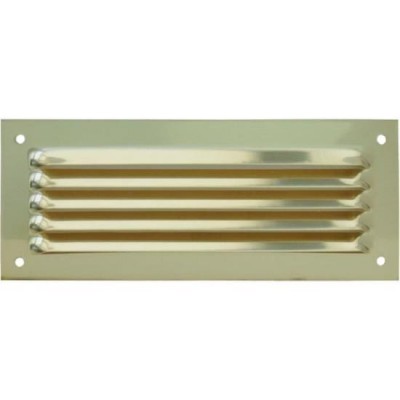 Grille métal réglable 190x75mm laiton sans moustiquaire CD AUTOGYRE