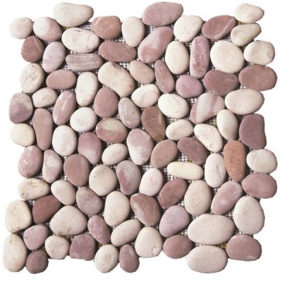 Galet blanc mat 30x30xm PROMO4 BATI ORIENT IMPORT