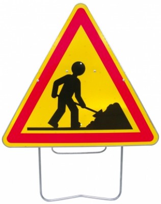Panneau triangulaire de signalisation 1000mm CLT1 NADIA SIGNALISATION / ALUCLOS