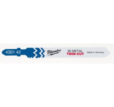 5 lames de scie sauteuse TWIN CUT 91mm MILWAUKEE