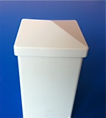 2 chapeaux poteau PVC rigide blanc CQFD