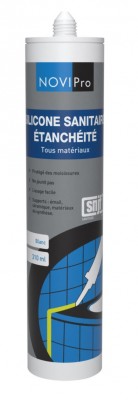 Mastic silicone sanitaire blanc 310mL