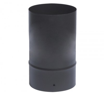 Tuyau émaillé noir mat diamètre 125 25c m TEN