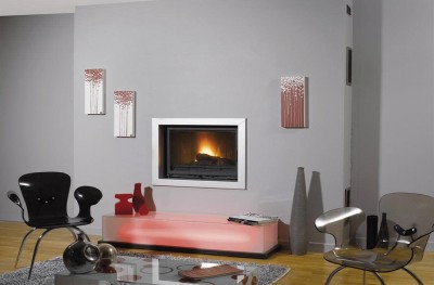 Cheminée SOLAIZE gris alu CHEMINEES PHILIPPE