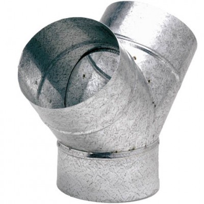 Té Y galva pour gaine extensible 125x131mm TEN