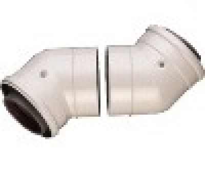 2 Coude 60/100mm conduit 45 AZB 911 pour chaudière ELM LEBLANC