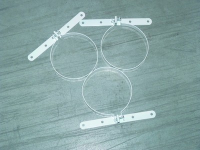 3 colliers 125mm pour chaudière murale BOSCH THERMOTECHNOLOGIE