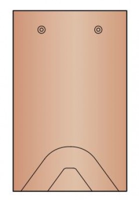Tuile chatière sans grille (41cm²) RUSTICA tourbe WIENERBERGER