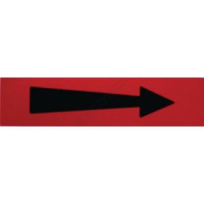 Etiquette flèche rouge 200x50(5) SELF CLIMAT