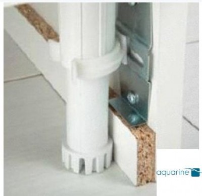 Plinthe AZUR 120 blanc AQUARINE