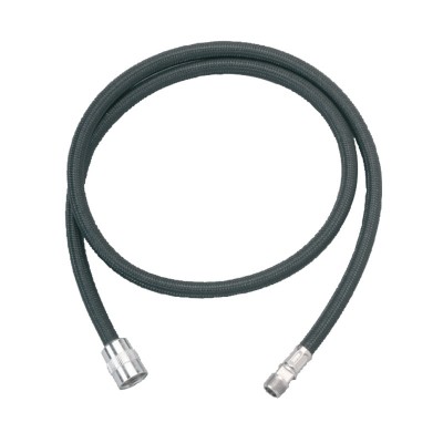 Flexible de douchette d'évier nylon noir 1,50m DELABIE