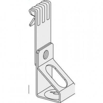 Clip support vertical 1,6-4,8 hauteur 65mm diamètre 6mm sachet de 100 pièces EUROCOUSTIC