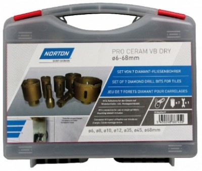 Coffrets de forets diamantés VB DRY NORTON-CLIPPER