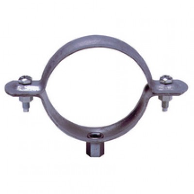 Collier de descente cylindrique à embase 7/150 acier galvanisé 15/10 diamètre 180mm