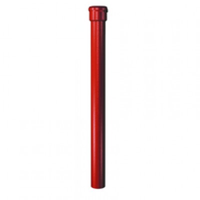 Dauphin rond droit fonte rouge longueur 2000mm diamètre nominal 80mm pavillonnaire PONT A MOUSSON