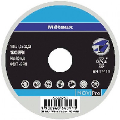 Disque à tronçonner métaux pour meuleuse diamètre 230mm NOVIPRO