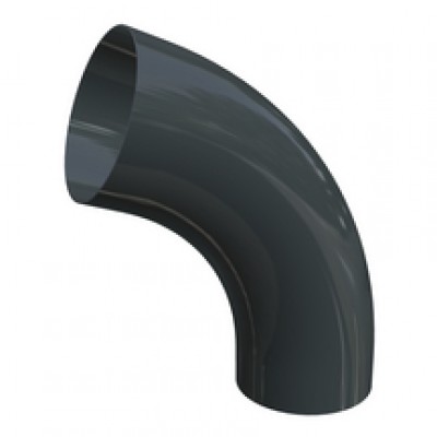 Coude cintré 72° chromo gris anthracite diamètre 100mm HILD