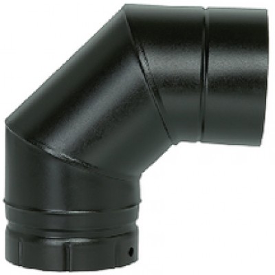 Coude à 90° segment émaillé pour poêle à bois - diamètre 150mm