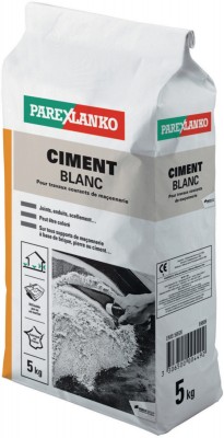 Ciment blanc 5kg PAREX