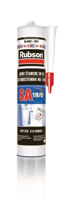 Mastic silicone SA1H blanc cartouche de 280 ml RUBSON