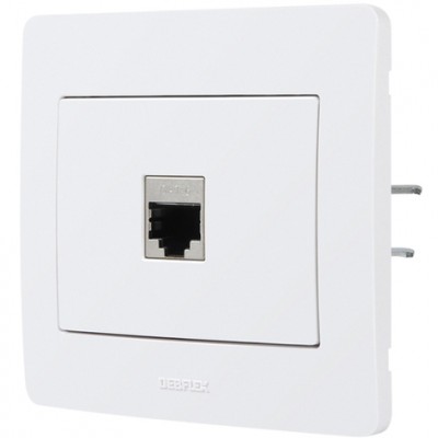 Prise RJ45 CAT 6 FTP DIAM 2 blanc DEBFLEX