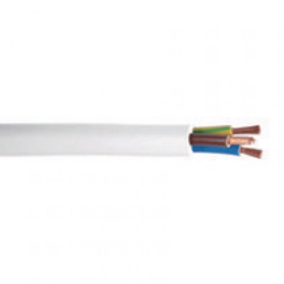 Câble souple blanc section 3 G 1,5 mm² couronne de 50m DAUMESNIL