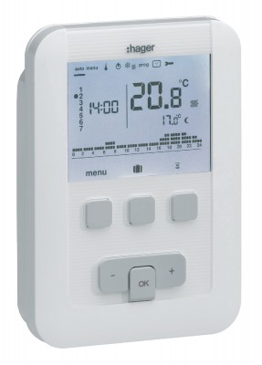 Thermostat digital hebdomadaire 230v - HAGER EK530
