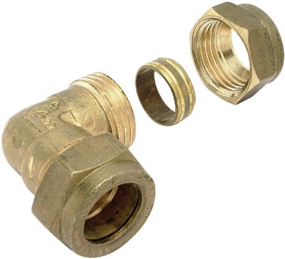 Coude 90° à compression J512 double 16 COMAP
