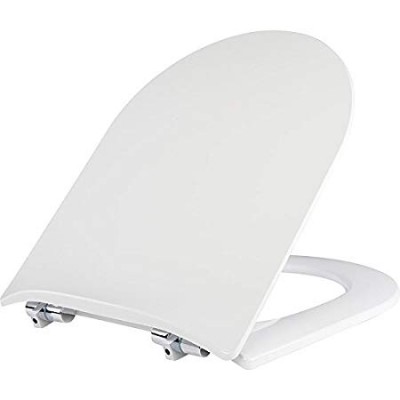 Abattant WOOD SLIM double blanc descent assist  OLFA