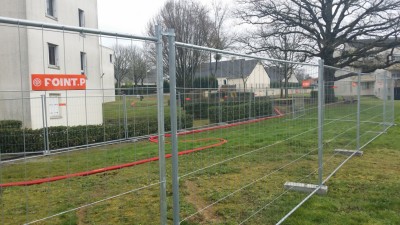 Clôture mobile de chantier 4 tubes Eco T4 SE Vite-clos SNTN 3500x2000 mm