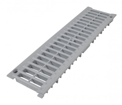 Grille PVC légère gris NICOLL