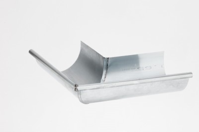 Equerre extérieur demi ronde 25 zinc naturelle sans pince VM UMICORE (EX :UNION MINIERE)