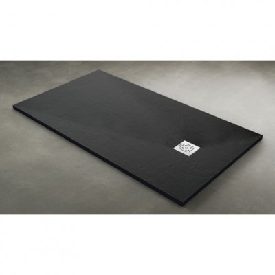 Receveur de douche DAILY'O 140x90cm béton anthracite ALTERNA