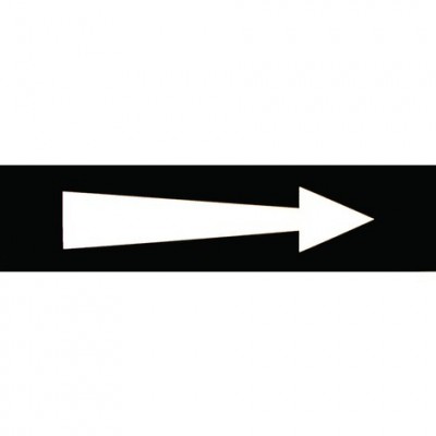 Etiquette flèche noire 200x50x10mm SELF CLIMAT