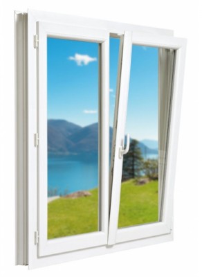 Fenêtre 1250x1200mm ouvrant à la française 2 vantaux gamme NEO PRESTIGE PVC NEOBAIE